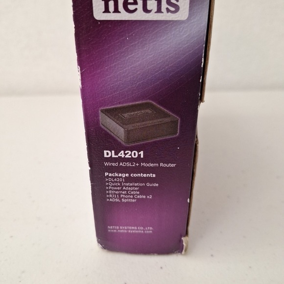 Netis Systems 2-in-1 Modem and Router (DL4201) Wired ADSL2/2+ MODEM & ROUTER New - Picture 8 of 10